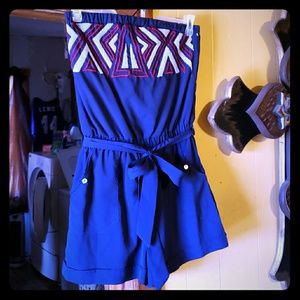 Navy blue romper